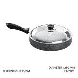 Nolta Hamaara Fry Pan with Lid | 280 mm