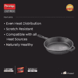 Prestige | Cast Iron | 25 cm diameter | 1 L capacity | Fry Pan