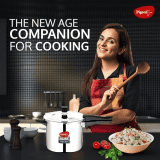 Pigeon by Stovekraft Elite Shine 4 L Tri-Ply Body Outer Lid Pressure Cooker