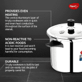 Pigeon by Stovekraft Elite Shine 4 L Tri-Ply Body Outer Lid Pressure Cooker