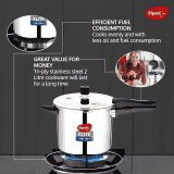Pigeon by Stovekraft Elite Shine 4 L Tri-Ply Body Outer Lid Pressure Cooker