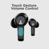 boAt | Airdopes 418 TWS | Active Noise Cancellation | IPX4 Water Resistant | IWP Technology | Black Storm Earbuds