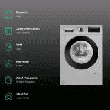 BOSCH Fully Automatic Front Load Washing Machine | 8 kg | WGA1320SIN