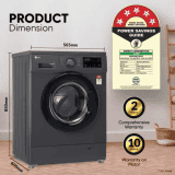 LG  FHM1409BDM | Fully Automatic Front Load Washing Machine with In-built Heater | 5 Star | 9 kg