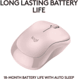Logitech M240 Wireless Optical Mouse with Bluetooth | Rose