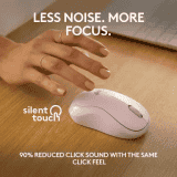 Logitech M240 Wireless Optical Mouse with Bluetooth | Rose