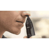 PHILIPS NT3650/16 NOSE TRIMMER Trimmer 240 min Runtime 3 Length Settings  | Grey, Black |