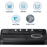 SAMSUNG Semi Automatic Top Load Washing Machine | 7.5 kg | WT75B3200GD/TL | Black,Grey