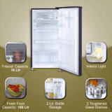 LG 185 L Direct Cool Single Door 3 Star Refrigerator with Fast Ice Making | GL-B199OBED | Blue Euphoria