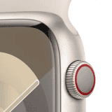 APPLE WATCH SERIES 9 45MM CEL |  Starlight Sport Band | Starlight Aluminium