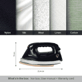 Impex Big B Heavy weight Electric Iron | Nonstick coated soleplate | Shockproof Iron Box