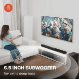 JBL Cinema SB190 Deep Bass Dolby Atmos Soundbar | Wireless Subwoofer | 2.1 Channel