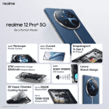 REALME 12 Pro+ 5G Mobile | 8GB RAM | 128GB | Submarine Blue