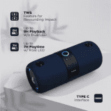 boAt Stone Bluetooth Speaker | 14 W |  upto 9 Hours Battery  | True Wireless | 1208