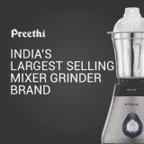 PREETHI STEELE SUPREME | MG-208 | 5Y 750W | MIXER GRINDER