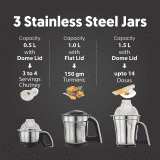 PREETHI STEELE SUPREME | MG-208 | 5Y 750W | MIXER GRINDER