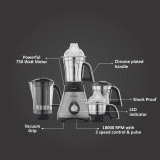 PREETHI STEELE SUPREME | MG-208 | 5Y 750W | MIXER GRINDER