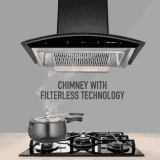 FABER  HOOD CREST PLUS HC SC BK 60  | Auto Clean with Powerful Suction Capacity |Technology Wall Mounted Chimney |