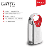 IMPEX IL 676 Lantern Emergency Light  | White & Red