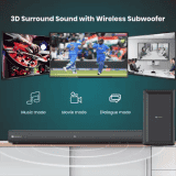 PORTRONICS PURE 102 SOUNDBAR | WIRELESS WOOFER POR | 1273 MSI