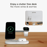 Qubo MagZap Z5 15W 4-in-1 Wireless Charger | White |