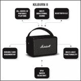 Marshall Kilburn II  | 36 W |  Bluetooth Speaker