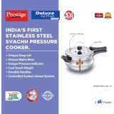 Prestige Deluxe Alpha Svachh | 20267 | Induction Bottom Pressure Cooker | 3L
