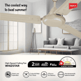 IMPEX Impex Ceiling Fan (WHIZSTAR IVORY) 1 Star 1200 mm 3 Blade Ceiling Fan | Ivory