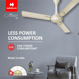 HAVELLS Milor ES 1200 mm 3 Blade Ceiling Fan (Gold, Pack of 1) 1 Star 1200 mm Energy Saving 3 Blade Ceiling Fan | Gold