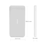 Redmi Lithium Polymer Power Bank | Fast Charging | 10000 mAh | 10 W | White | PB100LZM