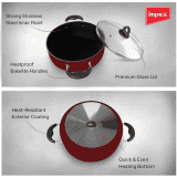 Impex Aluminium Biryani Pot | 13 Liters | High Grade Greblon Non-Stick | ISP-3415