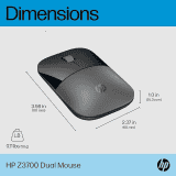 HP Z3700 Silver Wireless Mouse