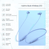 Realme Buds Wireless 2 Neo Bluetooth in Ear Earphones with Mic, Fast Charging & Up to 17Hrs Playtime | Black