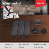 IMPEX | TESLA 31 | BLDC MATTE WHITE | CEILING FAN