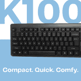 HP Wired USB Desktop Keyboard |  K100  | Black