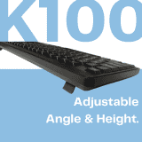HP Wired USB Desktop Keyboard |  K100  | Black
