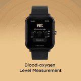 Amazfit Bip U Smart Watch, SpO2 & Stress Monitor | 1.43 inch | Black