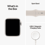 Apple Watch SE 2nd Gen | 40mm | Aluminium Case Starlight Sport Band (M/L) | Starlight