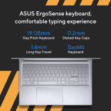 ASUS Vivobook Thin and Light Laptop | Intel Core i3-1315U | 39.62 cms | 8GB | 512GB | Silver | K3504VAB-NJ322WS