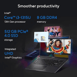 ASUS Vivobook Thin and Light Laptop |  Intel Core i3-1315U 13th Gen | 8GB | 512GB SSD | Black | K3504VAB-NJ321WS