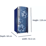 SAMSUNG Refrigerator | RR20C1723CU/HL |183 L |  Direct Cool Single Door | 3 Star | Camelia Blue