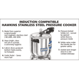 Hawkins (HSS60) Induction Bottom Pressure Cooker | 6 L | Stainless Steel