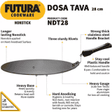 Hawkins NDT28 Non Stick Dosa Tawa | 28 cm