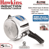 Hawkins 4 L | Induction Pressure Cooker | Stainless Steel