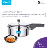 Onix OPC 301 | 3 L | Induction Bottom Pressure Cooker | Stainless Steel