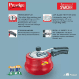 Prestige Svachh Nakshatra Red Handi |10752 | 3 litre | Red
