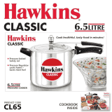 Hawkins Classic (CL65) | 6.5 L Pressure Cooker | Aluminium