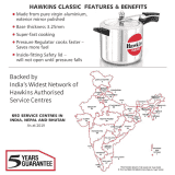 Hawkins Classic (CL65) | 6.5 L Pressure Cooker | Aluminium