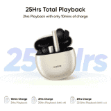 Realme Buds Air 2 with Active Noise Cancellation (ANC) Bluetooth Headset True Wireless | Closer Gold