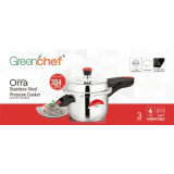 Greenchef Orra Induction Bottom Pressure Cooker | 3 L | Stainless Steel